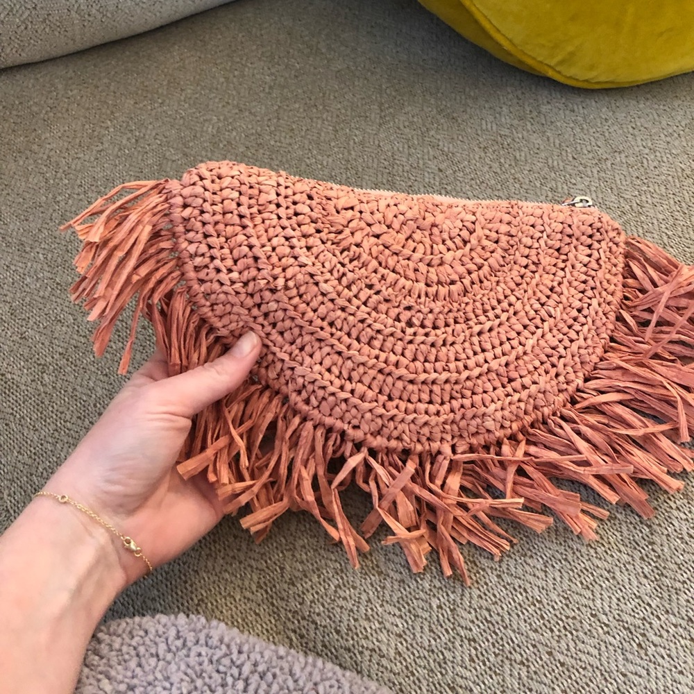 Raffia Clutch